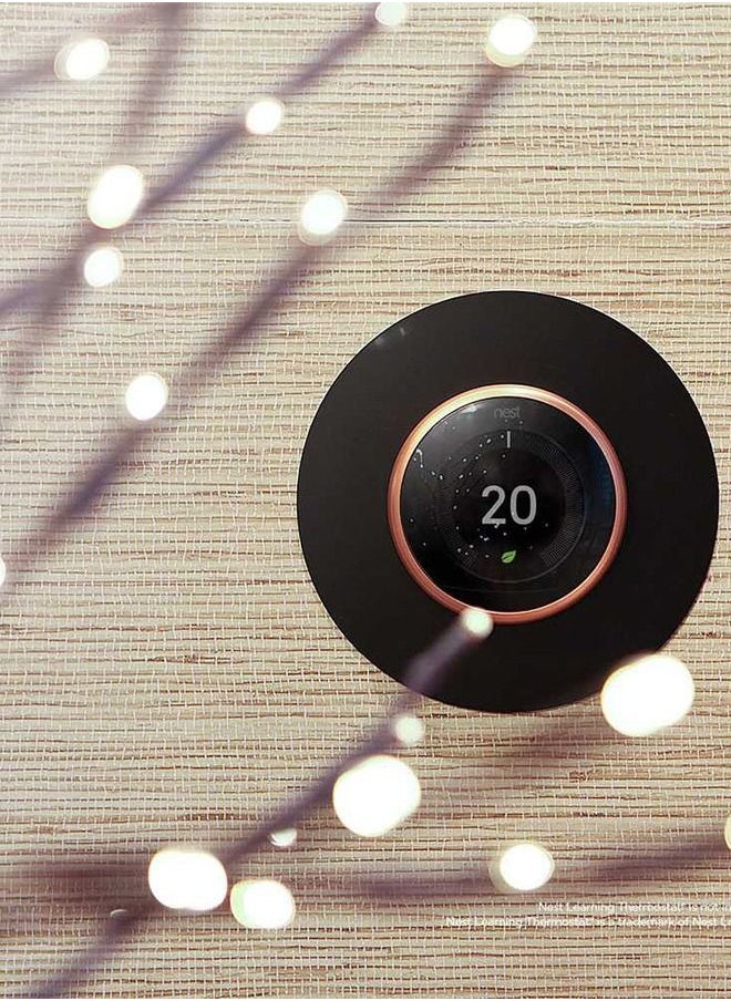 غطاء لوحة الحائط المصنوعة من الألومنيوم لترموستات Nest - أبيض