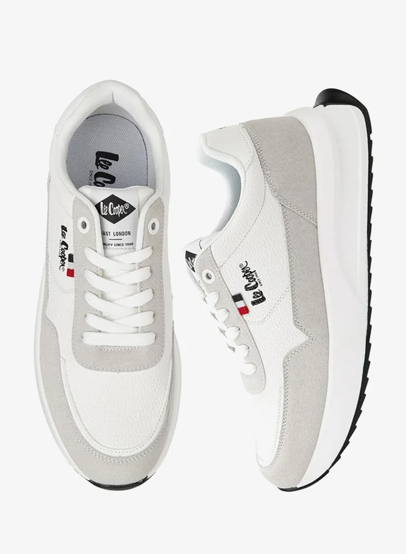 Men's Panelled Lace-Up Sneakers