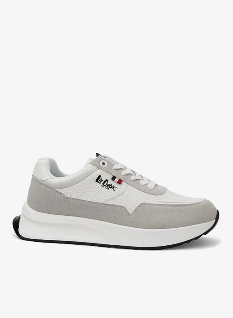 Men's Panelled Lace-Up Sneakers