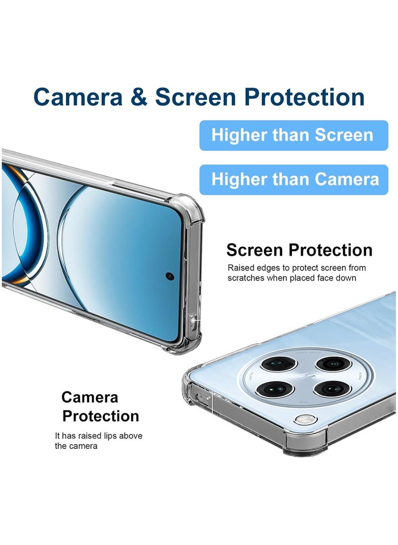 Generic Case for OPPO Find X8 Pro, Clear Slim Crystal Case Anti-Scratch Bumper Cover Flexible Soft TPU Anti-Fall Reinforced Corner Shockproof Transparent Case for OPPO Find X8 Pro  - Image 5