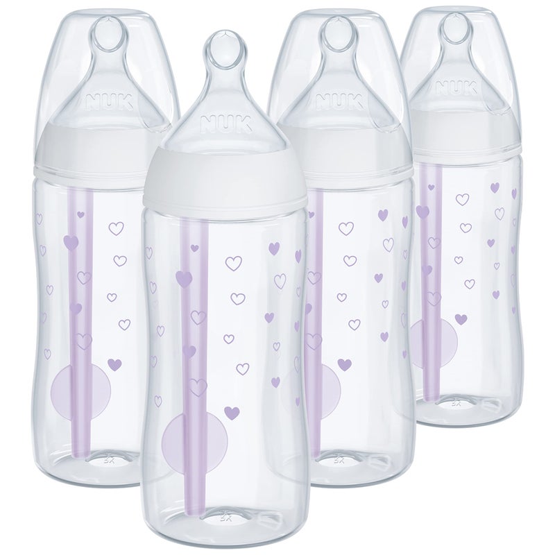 NUK Smooth Flow Pro Anti Colic Baby Bottle - Easy to Assemble and Clean & Reduces Newborn Spit-up & Gas - Image 1