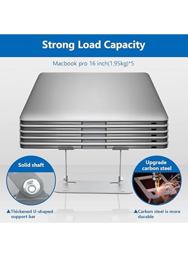 Adjustable Laptop Stand for Desk – Stable & Portable Riser Compatible with 10–17.3" Laptops and Tablets - Image 5