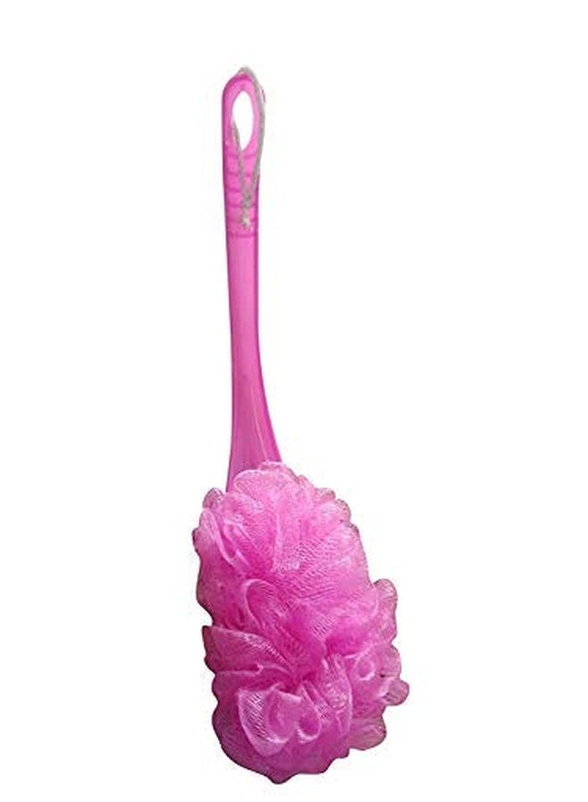 Vararo Bathing Sponge for Body Long Handle Body Bath Brush Bathing Loofah for Men and Women,small size, plastic, multicolor - Image 3