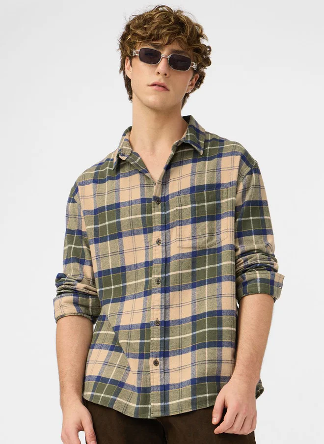 The Souled Store Men Relaxed Fit Checked Shirt