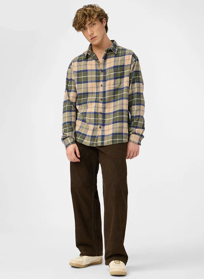 The Souled Store  The Souled Store Men Relaxed Fit Checked Shirt  | Best Price UAE
