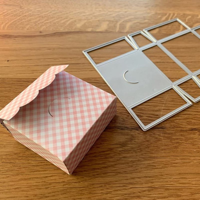 Anxendong Gift Box Making Metal Die Cuts Cutting Dies, Gift Box Making Paper Cards Cutting Dies Cut Stencils for DIY Embossing Card Making Book Tags Decorative Paper Dies Scrapbooking - Image 4