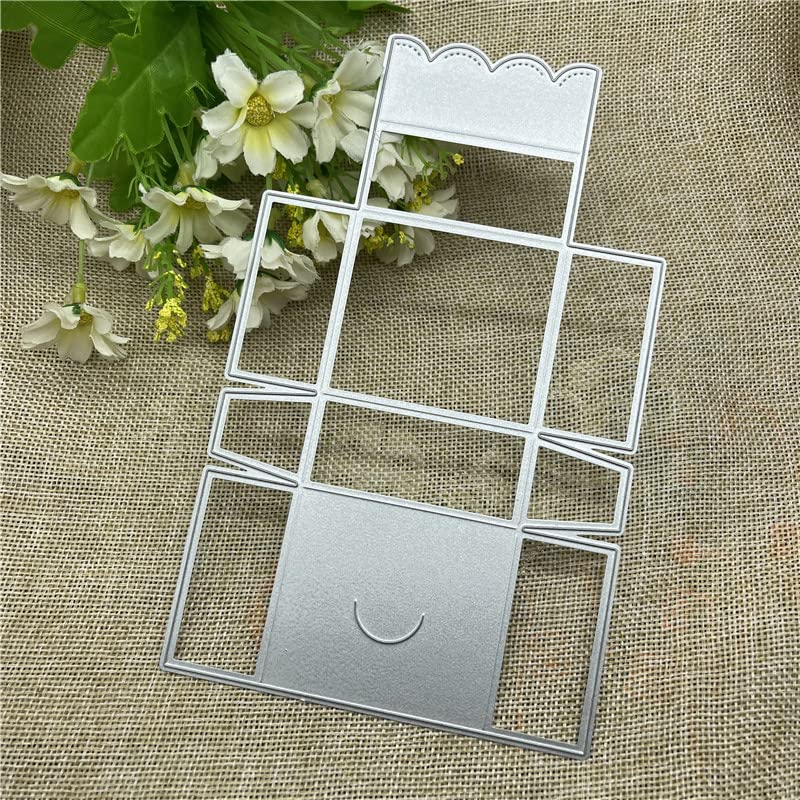 Anxendong Gift Box Making Metal Die Cuts Cutting Dies, Gift Box Making Paper Cards Cutting Dies Cut Stencils for DIY Embossing Card Making Book Tags Decorative Paper Dies Scrapbooking - Image 5