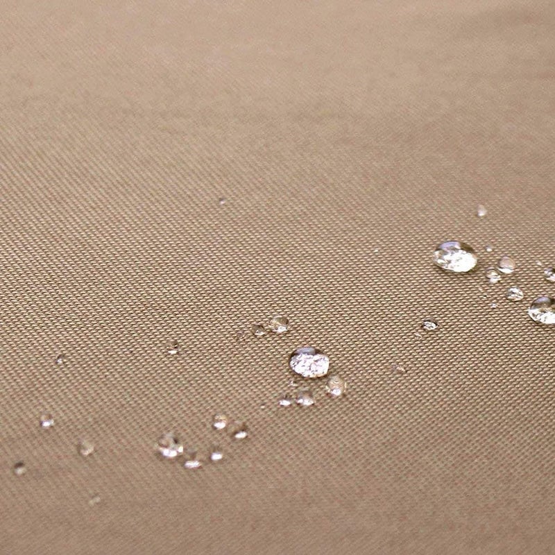 يو كير غطاء صندوق تخزين خارجي مع سحاب - صندوق تخزين حديقة مقاوم للماء - غطاء أثاث خارجي من قماش أكسفورد 420D - حماية مقاومة للأشعة فوق البنفسجية مستطيل (بيج، 123*62*55 سم / 48x24x22 بوصة) - Image 2