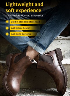 Verci Steel Toe Safety Work Boots for Men & Women – Waterproof, Puncture-Proof, Indestructible Industrial Construction Shoes, Slip-Resistant Lightweight Work Sneakers (42 EUR)  - Image 5