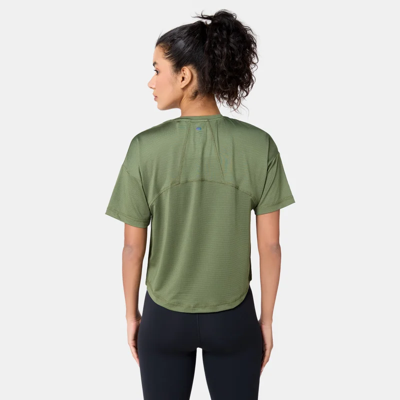 Sun and Sand Sports Green Women's Mesh T-Shirt for Women | Best Price UAE