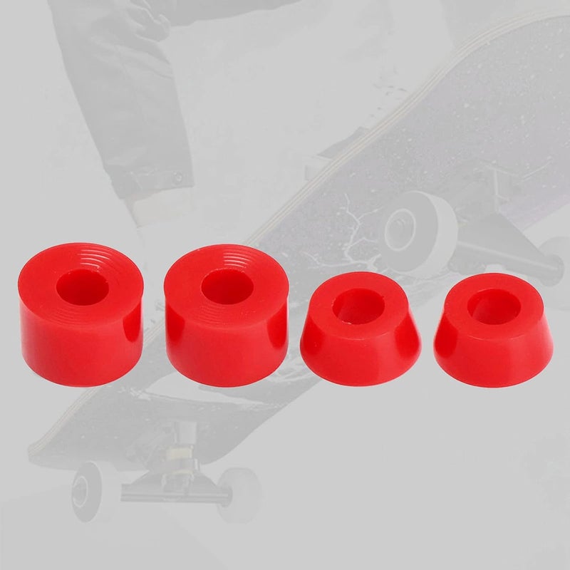 كلاراكو 4 قطع من جلبات محاور ألواح التزلج الناعمة 92A، مقاس 11x16 مم، محاور 7 بوصة، جلبات مخروطية، طقم ممتص صدمات، ملحقات تثبيت - Image 2