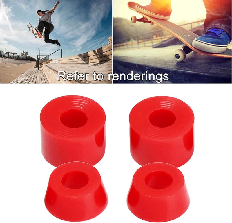 كلاراكو 4 قطع من جلبات محاور ألواح التزلج الناعمة 92A، مقاس 11x16 مم، محاور 7 بوصة، جلبات مخروطية، طقم ممتص صدمات، ملحقات تثبيت - Image 4