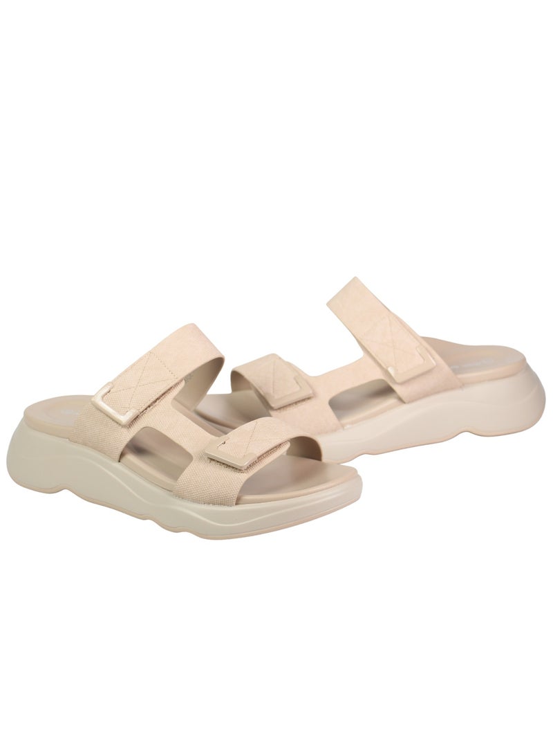 مون أمي صنادل نسائية بدون كعب سهلة الارتداء | خفيفة الوزن وأنيقة مفتوحة من الأمام للنساء والفتيات | نعل مبطن ناعم لراحة تدوم طوال اليوم | مثالية للشاطئ، السفر، والاستخدام اليومي - Image 5