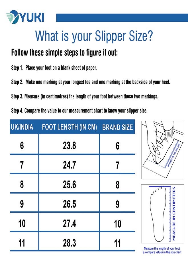 YUKI Unisex Slippers | Hawai Chappal Rubber Flip Flops Slippers, Comfortable & Ultra-Light, Waterproof Non-Slip Thong - Image 5