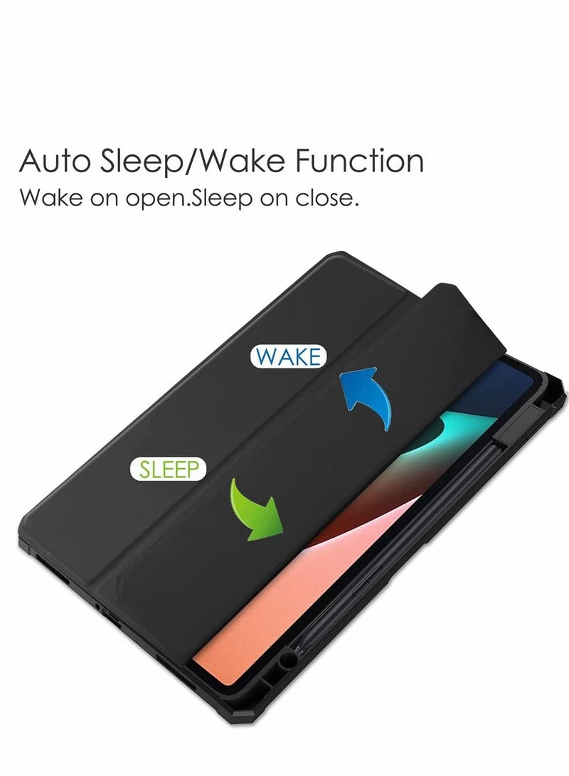 SYOSI Case for Xiaomi Mi Pad 5 /for Pro case 11 inch Tablet Cover with Pencil Holder Auto Wake/Sleep Trifold Stand Smart Transparent Back Shell - Image 5