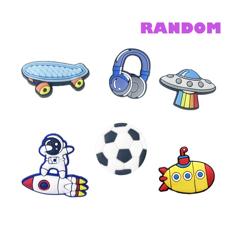 CXPHT 35,50,100 Pcs Random PVC Shoe Charms,Garden Shoes Cute Shoe Charms Decoration with Different Designs Shape for Girls,Boys and Adult Party Gift(100) - Image 3