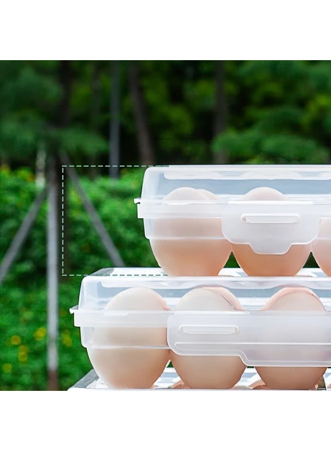 Stackable Egg Storage Container 15 Compartments BPA Free Dishwasher Safe - Image 2