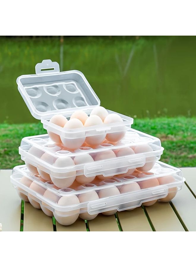 Stackable Egg Storage Container 15 Compartments BPA Free Dishwasher Safe - Image 1