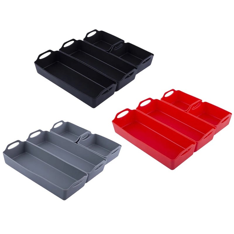 Nonstick Silicone Baking Tray Set, Suitable for Oven,Air Fryer to Simplify Cooking,Easy Clean 4Pcs - Image 2