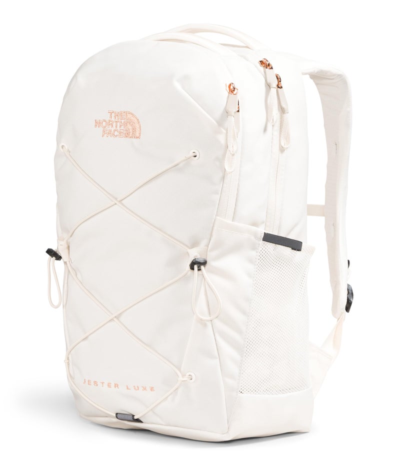 THE NORTH FACE Women's Jester Luxe Everyday Laptop Backpack, Gardenia White/Burnt Coral Metallic, One Size - Image 2
