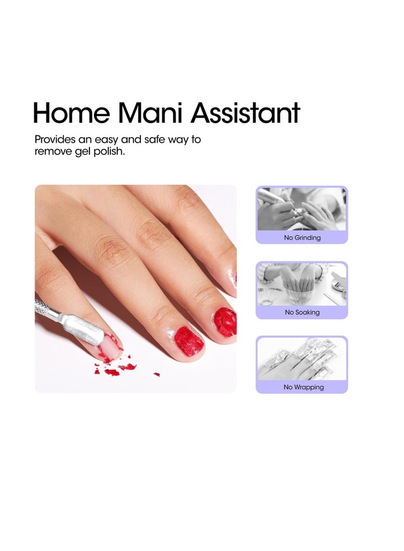 Gellen Gellen Gel Polish Remover Kit - Gel Nail Polish Remover with Latex Tape Peel Off Liquid and Manicure Tools, Quick & Easy Gel Polish Remover in 2-5 minutes, No Damage to Nails  - Image 2