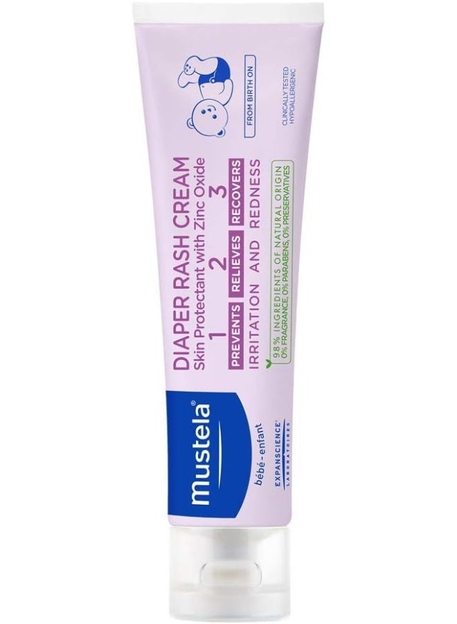 Mustela, Baby, Diaper Rash Cream 1-2-3, Fragrance Free, 3.80 oz (108 g) - Image 1