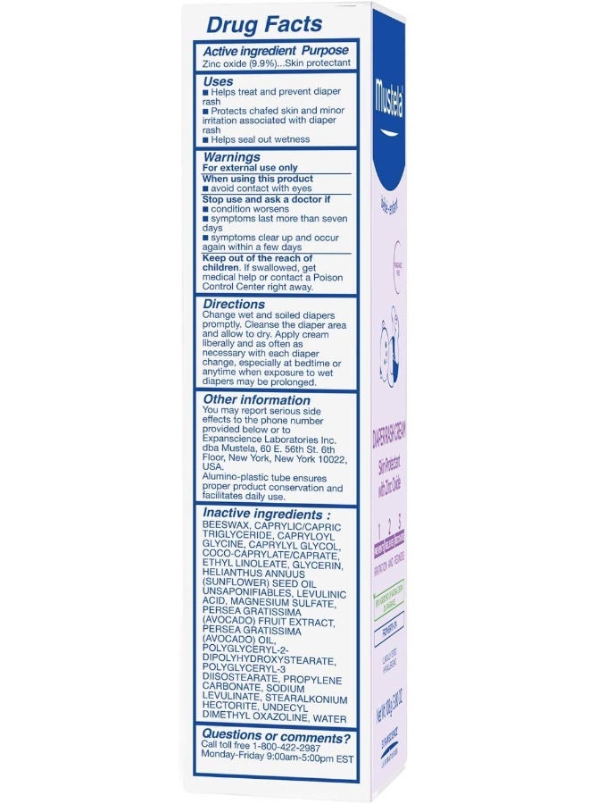 Mustela, Baby, Diaper Rash Cream 1-2-3, Fragrance Free, 3.80 oz (108 g) - Image 4