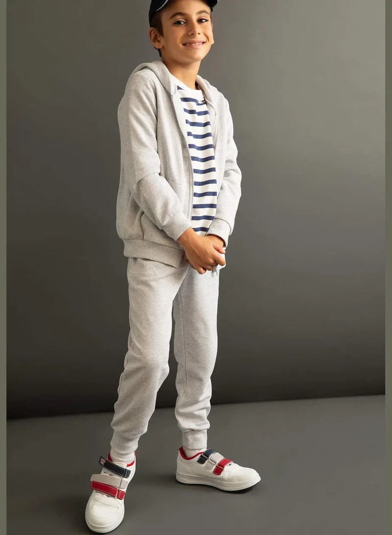 ديفاكتو Boy Regular Fit Hooded Long Sleeve Cardigan / Bolero