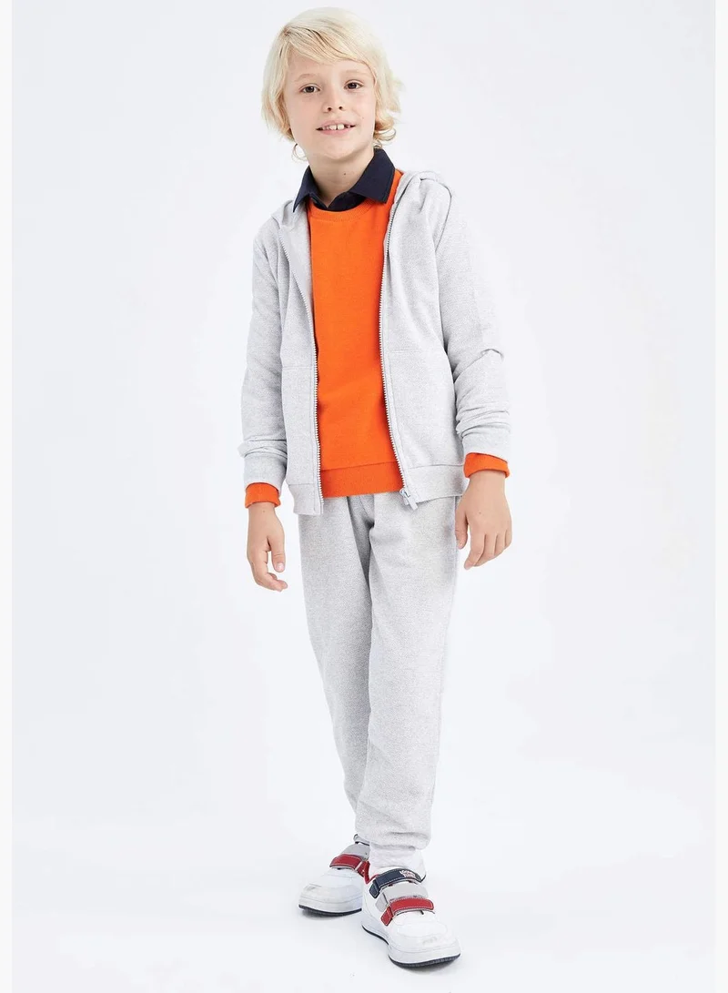 ديفاكتو Boy Regular Fit Hooded Long Sleeve Cardigan / Bolero