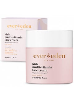 Evereden Cool Peach Kids Face Cream, 1.7 oz | Plant-Based, Natural & Non-Toxic | Multi-Vitamin Skin Moisturizer