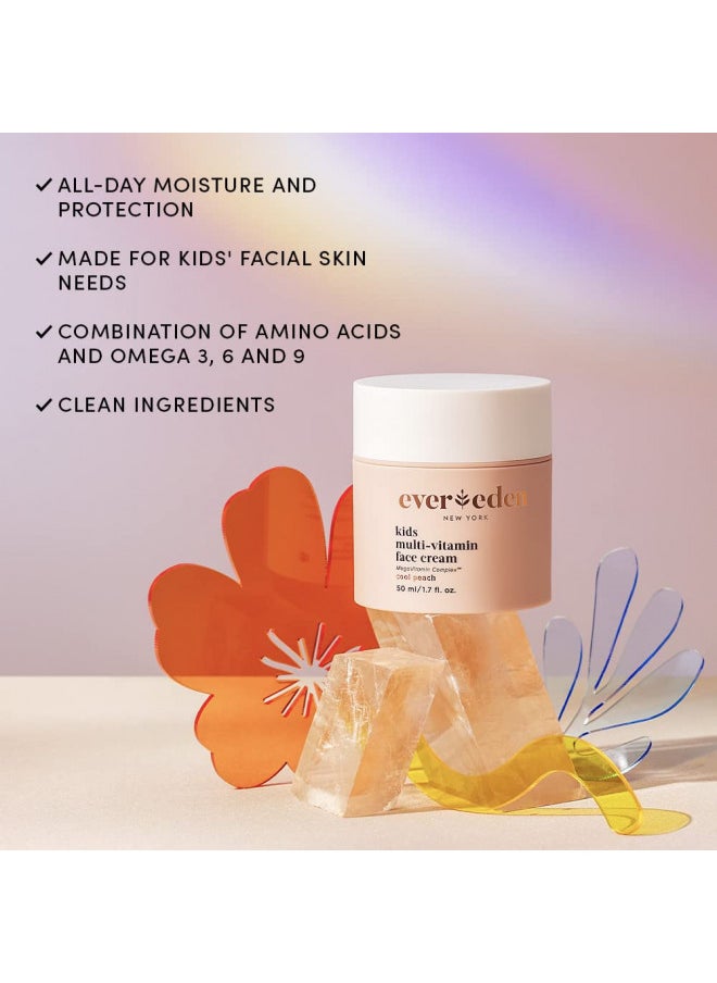 Evereden - Evereden Cool Peach Kids Face Cream, 1.7 oz | Plant-Based, Natural & Non-Toxic | Multi-Vitamin Skin Moisturizer - Image 1