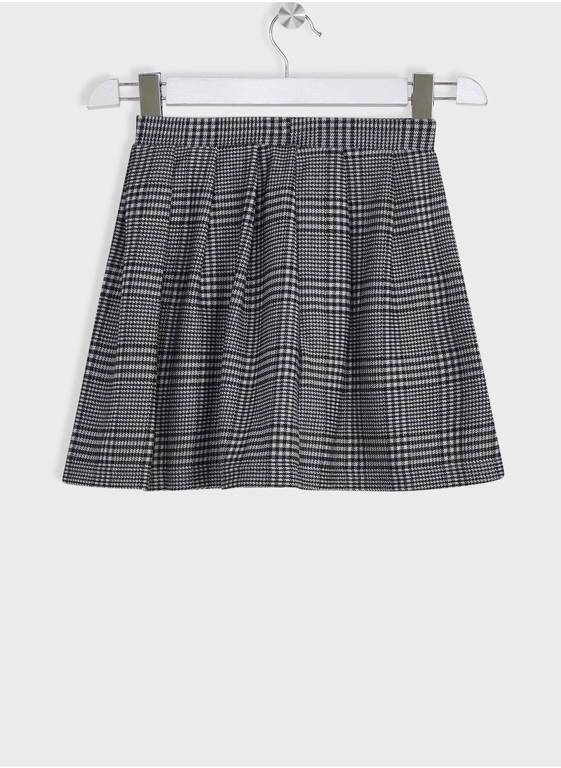 ONLY - Kids Checks Mini Skirt - Image 1