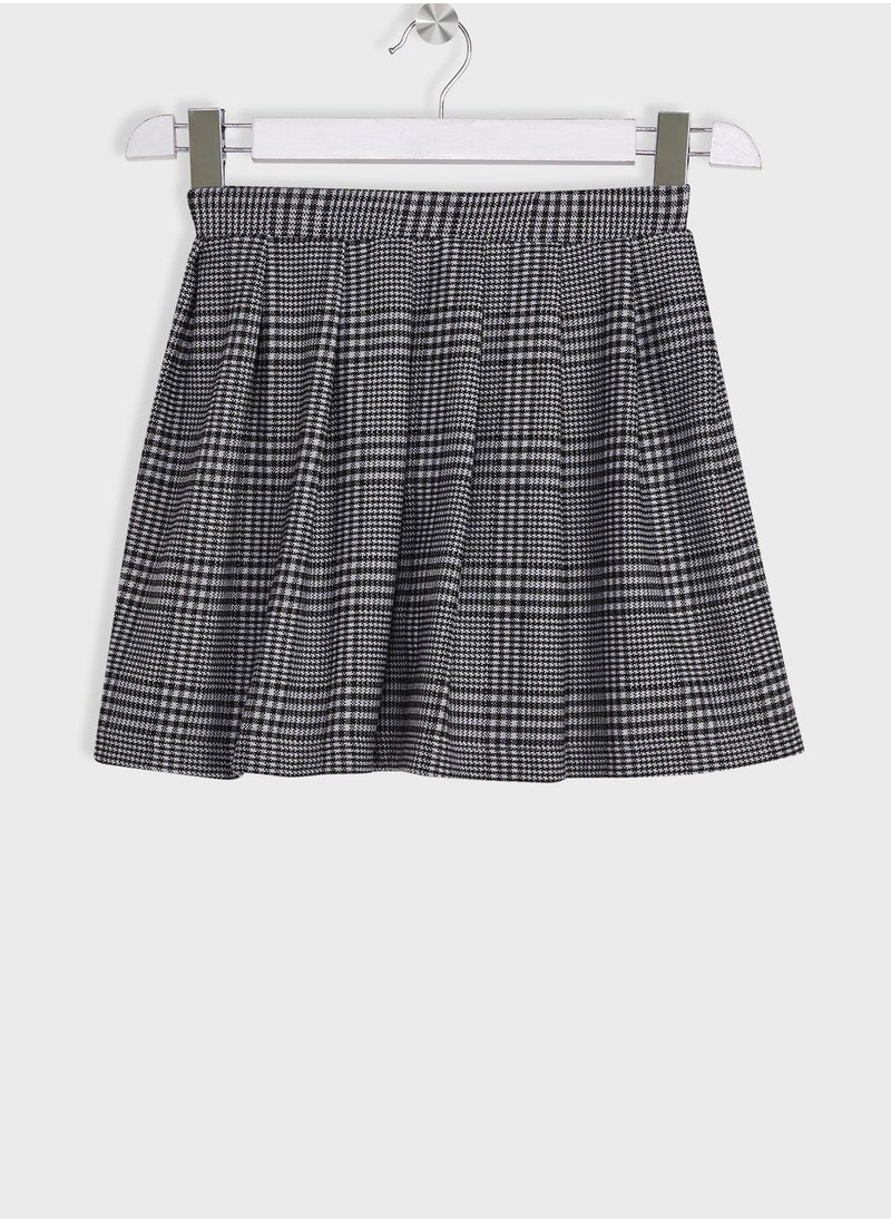 ONLY - Kids Checks Mini Skirt - Image 1