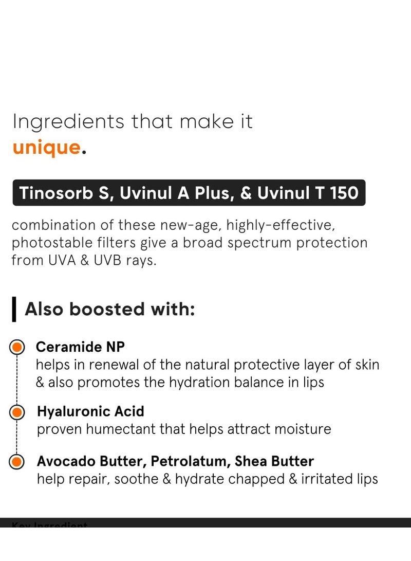 منيماليست مرطب شفاه بسيط بعامل حماية من الشمس ٣٠ مع السيراميد وحمض الهيالورونيك | حماية وتغذية للشفاه | للنساء والرجال | ٨ غرام، أبيض مائل للصفرة - Image 4