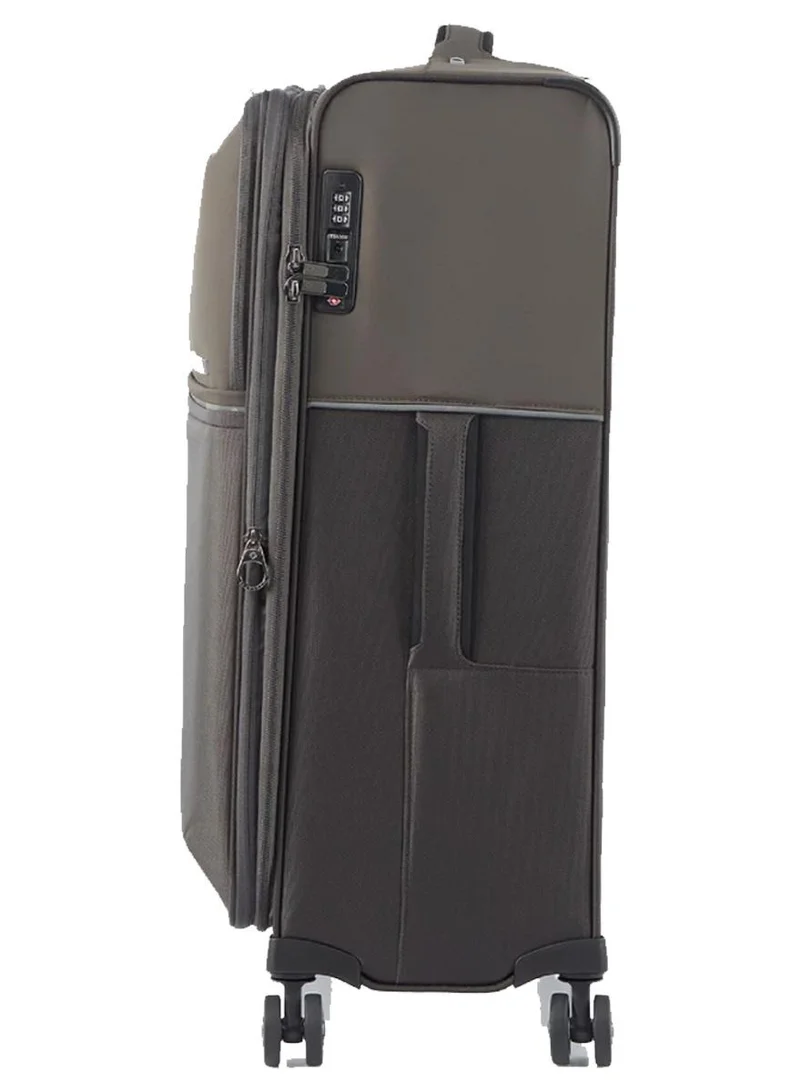 سامسونايت حقيبة بعجلات دوارة  سم ضمان عالمي  سنوات بلون رمادي بلاتيني