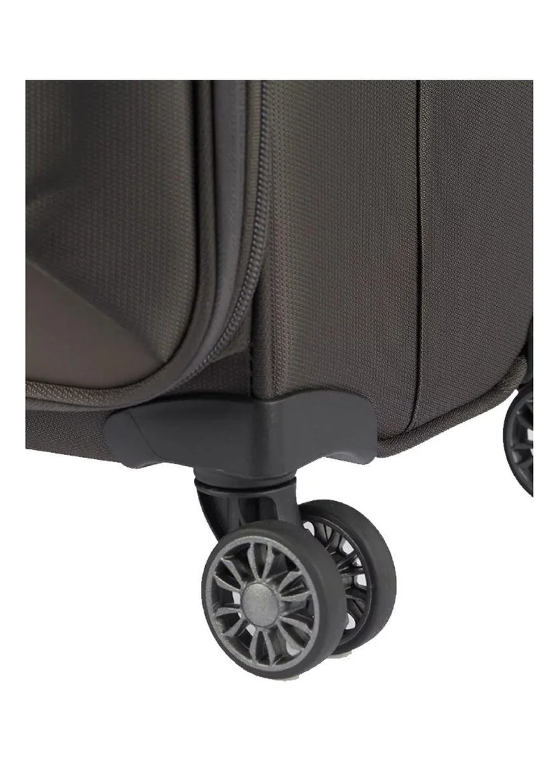 Samsonite 71 73h suitcase check-in size 71 cm / 26 inch, 4 spinner wheels, 100% nylon, platin grey|soft top|front pocket compartment|tsa combination lock|expandable - 10 years international warranty  | Best Price UAE