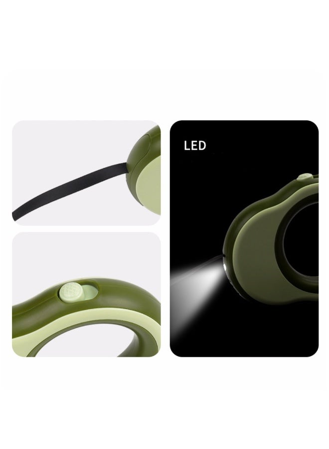 3.5m Retractable Dog Leash with Led Light, Walking Dog Leash Cat Leash for Small Medium Dog Accessories Up to 12Kg, Anti-Slip Handle, Durable and Reliable - Image 4