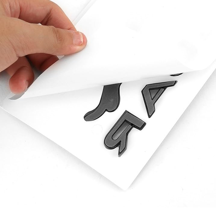 ARKOSKNIGHT Decal Compatible with Rear Emblem XE XF XJ F-Type F-PACE Car Trunk Emblem Rear Letter Sticker Panther Fender Decal (Rear Emblem Black) - Image 2