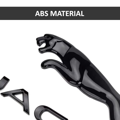 ARKOSKNIGHT Decal Compatible with Rear Emblem XE XF XJ F-Type F-PACE Car Trunk Emblem Rear Letter Sticker Panther Fender Decal (Rear Emblem Black) - Image 3