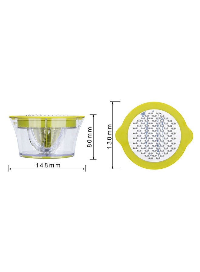 Citrus Lemon Orange Juicer Manual Hand Squeezer with Built-in Measuring Cup and Grater, 12OZ, Yellow  - Image 5