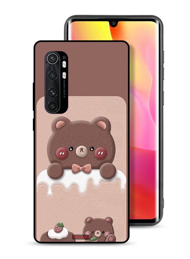 Tolwak Xiaomi Mi Note 10 Lite Protective Case Cover Bear Strawberry - Image 1