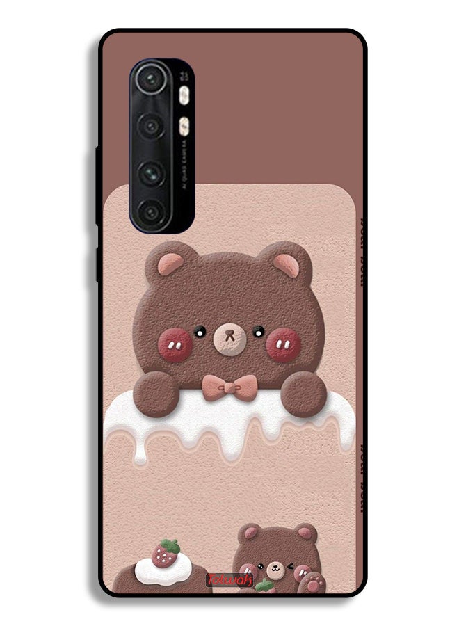 Tolwak Xiaomi Mi Note 10 Lite Protective Case Cover Bear Strawberry - Image 2