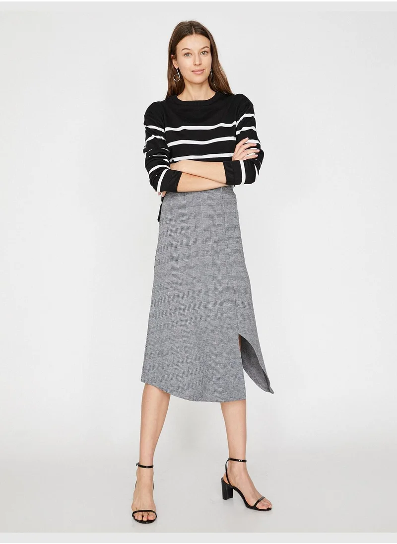 كوتون Check Skirt