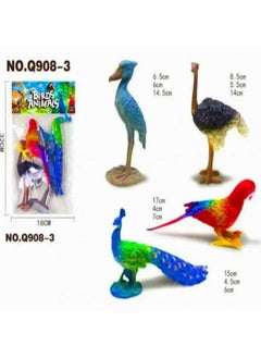4 pieces of bird figurines - where your child learns to distinguish between birds and gains an understanding of the importance of each bird