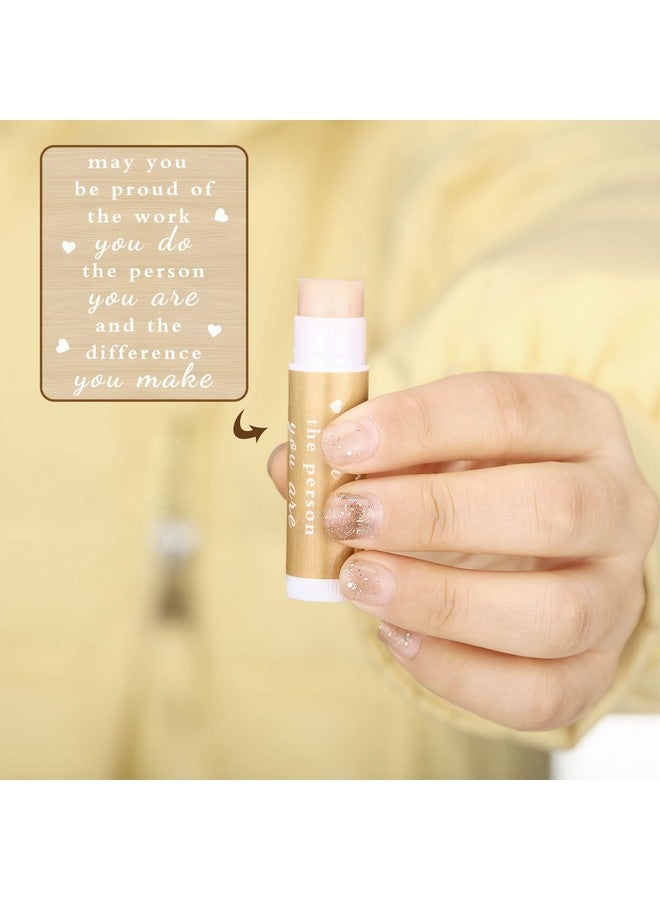Demissle Thank You Gifts For Coworker Lip Balm Bulk Set Inspirational Appreciation Gifts Leaving Farewell Gifts Vanilla Ingredients Lips Care Products For Friends Teacher Worker Employee (24 Pcs) - Image 5