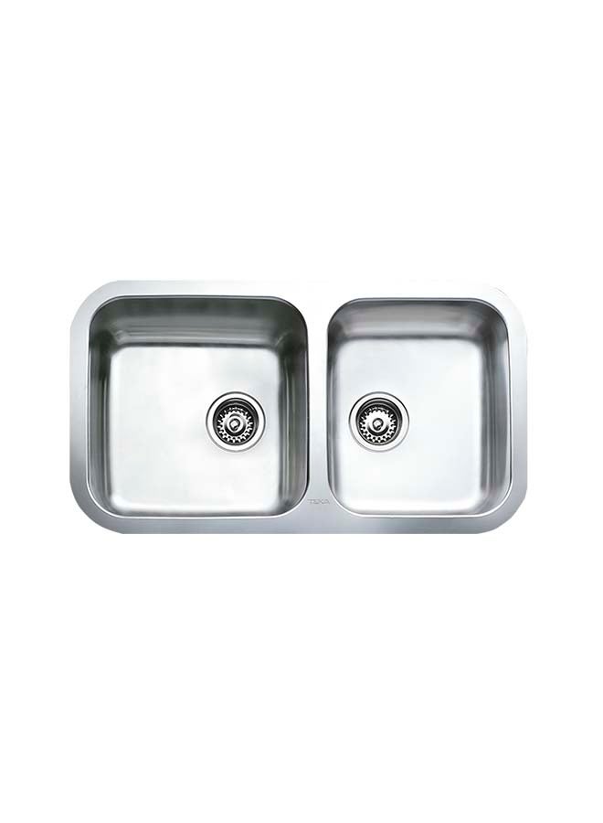TEKA Be 2B 845 R Undermount Stainless Steel Two Bowls Sink Stainless Steel 840x470x180mmmm - Image 1