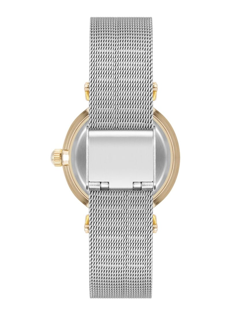 Anne Klein Women's Glitter Accented Mesh Bracelet Watch - Image 3