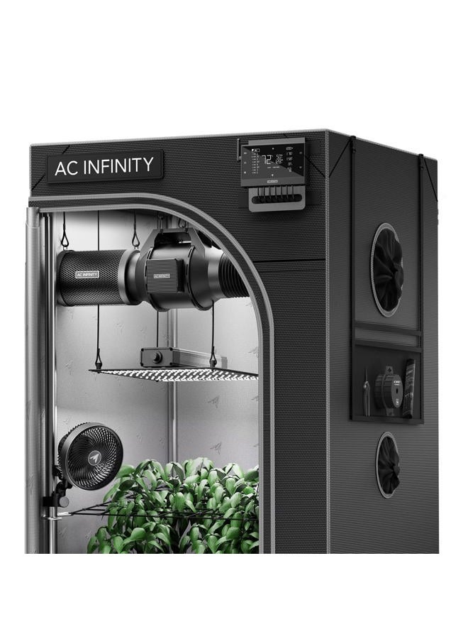 AC Infinity AI Grow System 2x4, 2-Plant Kit w/Self-Learning AI Controller, Dynamic Airflow & LM301H LED Lighting Control, 2000D Mylar Tent w/Lab-Tested Reflectivity, Largest Zippered Window - Image 1