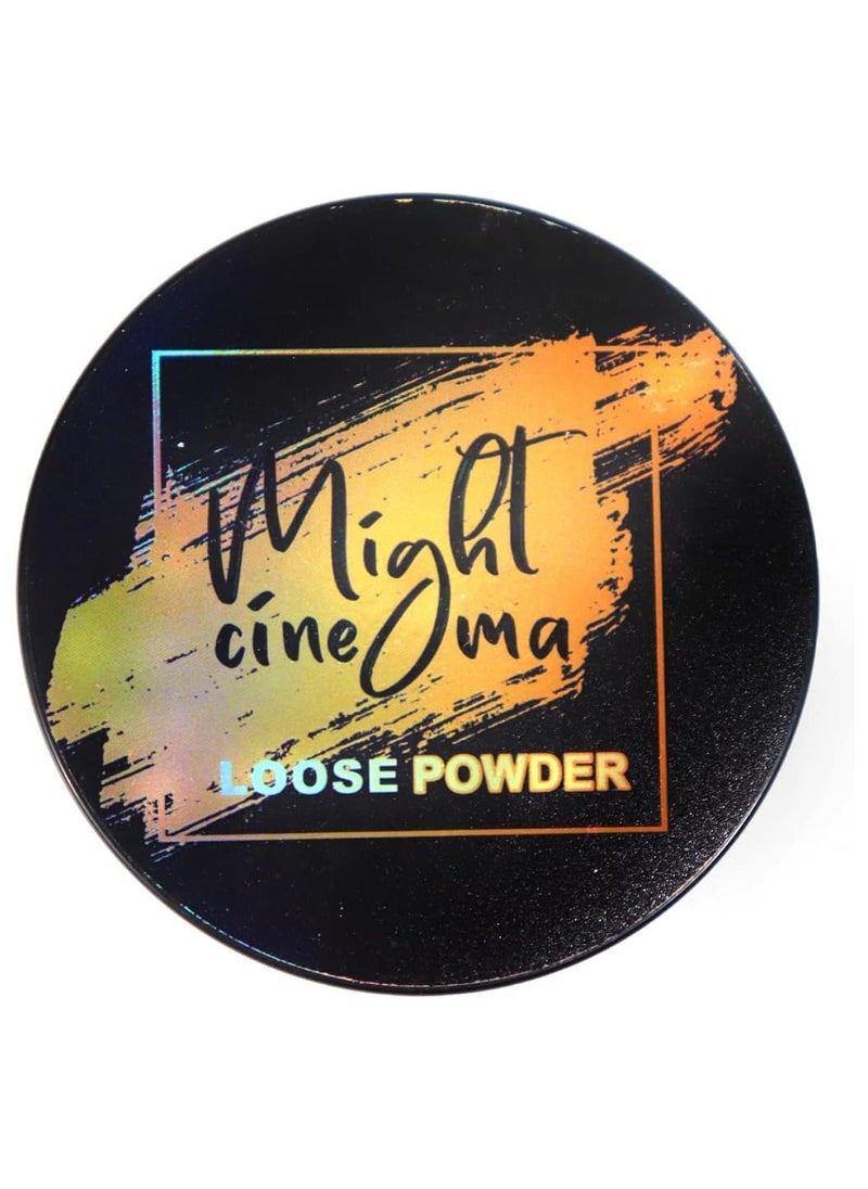 Might Cinema Loose Powder Matte Finish With Sponge-100