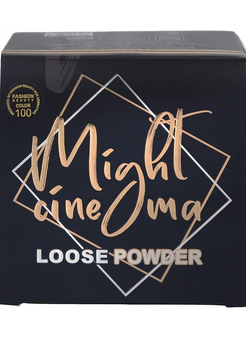 Might Cinema Loose Powder Matte Finish With Sponge-100